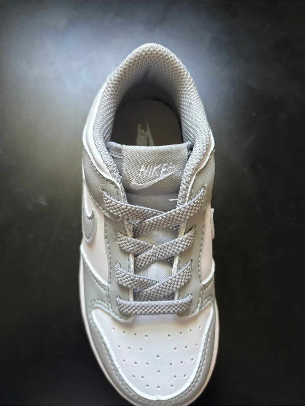 Smoke Grey Nike Dunk Low With Original Nike Red Shoe Box